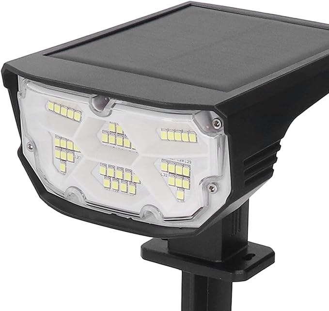 Topyond IPX7 Waterproof Solar Landscape Spot Light with 4 Brightness Settings for Outdoor Patio