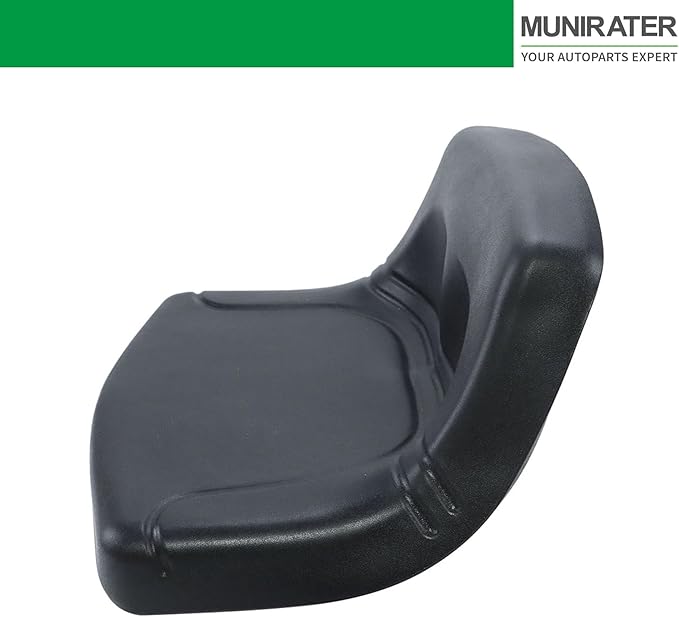 munirater Lawn Mower Seat Black Replacement for Riding Mower Garden Tractor Seat