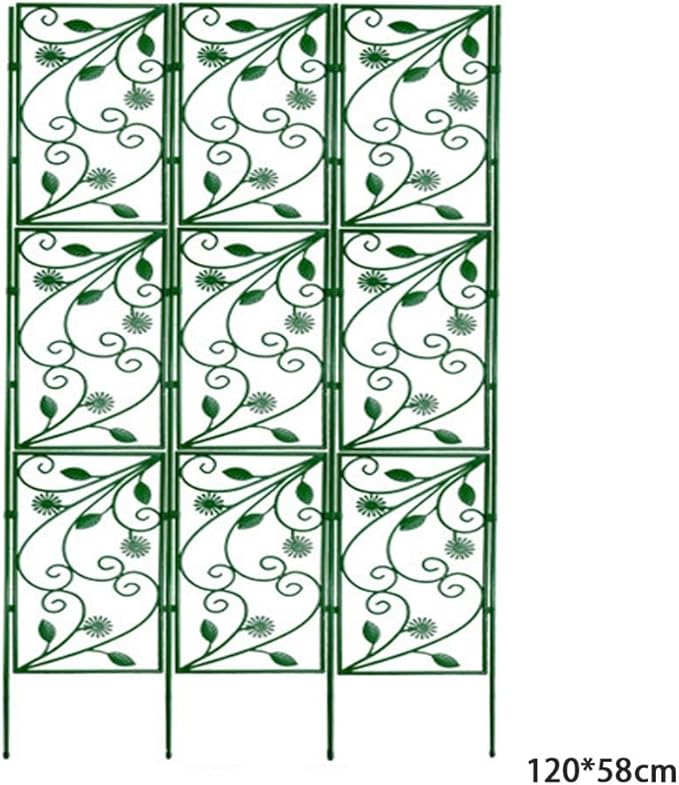 Rustproof Garden Trellis Climbing Plants - Plastic Support Frame Vegetables &amp Flowers - Indoor &amp Outdoor Use (120 x 38 cm)(120 * 58cm)