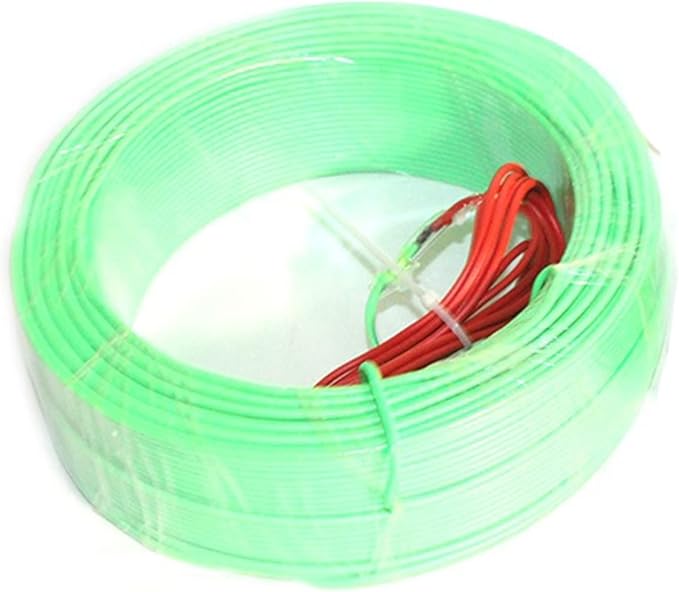 Pipe House Underfloor Heating Soil Air Hotline Breeding Warming Wire Greenhouse Plant Aquarium Heating Cable Soil Electronics (Color : 100m Soil Heat Cable)
