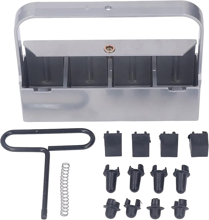 Silver Manual Soil Block Maker Handheld Seedling Micro Soil Blocker Set for Greenhouse Cultivating Garden Farm