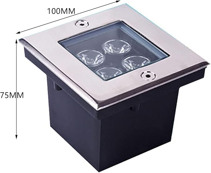 Outdoor Landscape Spotlights Underwater Pond Lights LED Spotlight Outdoor Recessed LED Light for Terrace for Gardens Paths of Swimming Pools Illumination Lights(Green 4W(