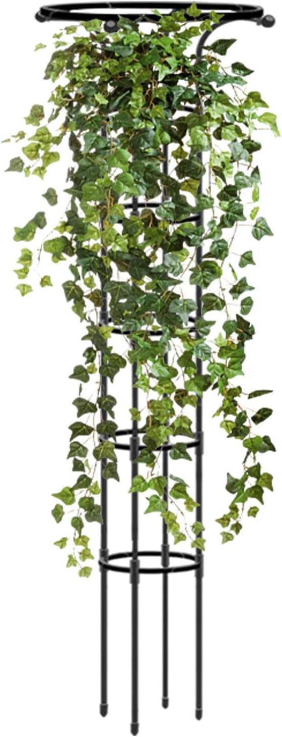 Indoor Plant Trellis | Umbrella Shape Single Plants Support - Garden Metal Trellis for Potted Plants 72.8in Outdoor Flower Support for Vine Ivy Flower Plant