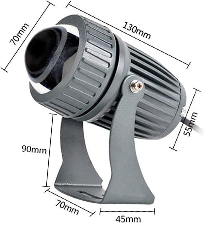 Landscape Lights - Led Spot Lights AC85-265V Led Beam Light Outdoor Wall Lamp Landscape Lighting Ip65 Waterproof Narrow Beam Spotlight 180° Adjustable Bracket Ground Light(RGB+Remote)