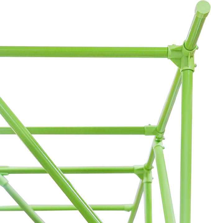 Garden Arch Trellis for Climbing Plants 90.5 Inch Tall Grape Vine TrellisPlant Support RackFruits Vegetable Beans Cucumber for Raised Bed (Green)