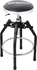 Heavy Duty Hydraulic Shop Stool with 360° Swivel Adjustable Mechanic Seat with Foot Rest 330LBS Capacity for Garage Workshop Industrial Use