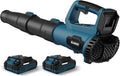 LEAPUL Leaf Blower Cordless 21V Electric Leaf Blower with 2×2.0Ah Batteries &amp 1 Fast Charger Lightweight Battery Powered Blower for Lawn Care Patio Cleaning