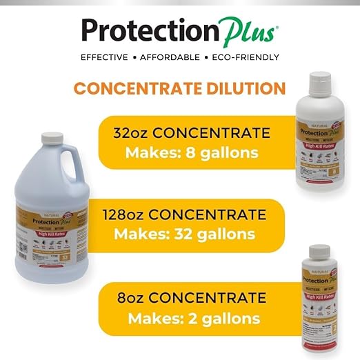 Environmental Plant Management Protection Plus Concentrate | Oil-Free Contact Insecticide for Plants | Kills Aphids Whiteflies Spider Mites &amp Other Soft-Bodied Pests | Natural | Indoor &amp Out
