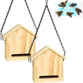 Carpenter Bee Trap for Outside - Wasp Traps Outdoor Hanging with Sticky Traps - Carpenter for Wasps Mud Daubers (2 Bee Trap+8 Refills)