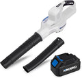 Leaf Blower Cordless 20V Electric Cordless Leaf Blower with 4000mAh Battery and Charger 2 Speed Modes Lightweight Battery Powered Leaf Blowers for Lawn Care Patio Blowing Leaves and Snow