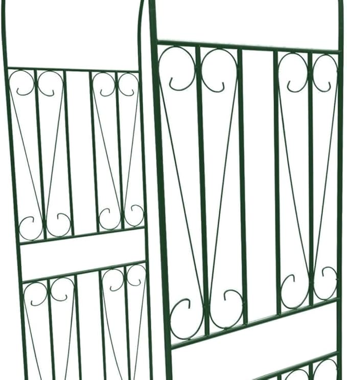 9.3FT Trellis for Climbing Plants Garden Arch Spike Design Plants Plant Support Vines and Flowers Stands Flower Obelisk Tower Trellis Dark Green 50.8 x 23.6 x 111.4 (W x D x H)