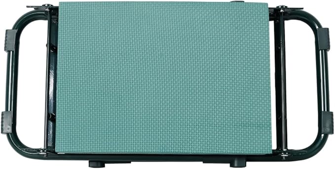 Garden Kneeler and Seat Bench with 2 Free Tool Pouch Foldable Stool EVA Foam Pad with an Extra Soft Wider Cushion and Large Tool Bag for Gardeninng Lovers