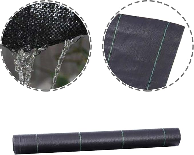 Weed Barrier Fabric Planting Cover - 6 x 150 FT Heavy Duty Landscape Fabric Ground Cover Block for Outdoor Planting