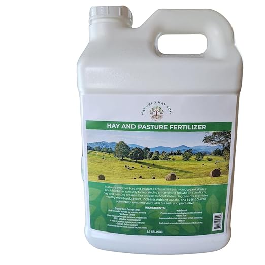 Nature’s Way Soil Hay Pasture &amp Lawn Fertilizer – 1 &amp 2.5 Gallon Organic Liquid Soil Conditioner for Grass Turf &amp Forage | Pet-Safe | Microbial Nitrogen Blend | 2.5 Gallons