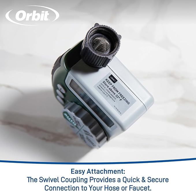 3-Pack Orbit 62061Z 1-Outlet Programmable Hose Faucet Timer - Convenient and Programmable Watering Control