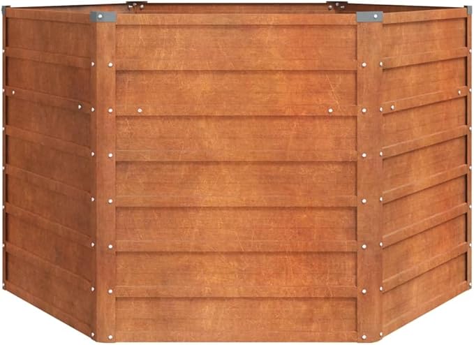 Garden Raised Bed Patio planters Raised Flower Bed Planter Boxes Gardening Box Suitable for Courtyard Corridor Orchard Nursery Rusty 50.8x50.8x30.3 Corten Steel