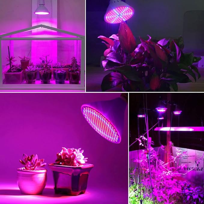 Dual Head LED Grow Light 20W Desk Clip Lamp Dual Head with Clamp and 360 Degree Flexible Gooseneck Suitable for Indoor Plants Growth