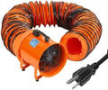 Air Mover Blower Fan 16 Inch 2-Speed 3500CFM Heavy Duty Blower Fan with 32.8 Ft Flexible Duct Industrial Portable Ventilator Blower/Exhaust