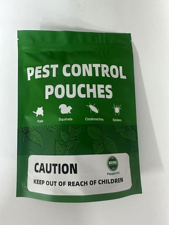 Pest Control Mouse Repellent Pouches Rodent Repellent Mice Repellant Indoor Peppermint Mice to Repel Spider Ant Roach &amp Mosquito Rat Repellant Outdoor Keep Mouse Out of Camper-8P
