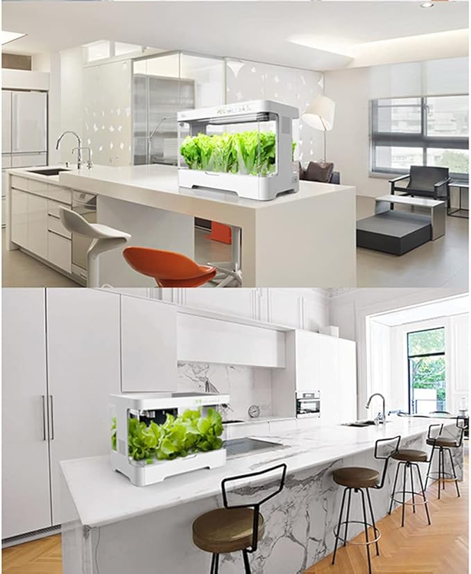 Hydroponics Growing System Indoor Herb Garden Kit Hydroponics Growing System with LED Grow Light Automatic Timer Smart Grden with Fan for Home Kitchen