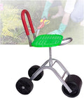 Garden Stool with Wheels36-48cm Adjustable HeightRolling Gardening Cart Bearing 150kgfor Orchards Farms Home(Green)