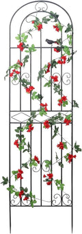 180 200 220cm Metal Decorative Garden Trellis Support Trellis for Climbing Plants Outdoor Roses Vine Cucumbers Vegetables Flower Support(180cm/70.87″)