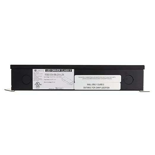 Luminii PS010V-96-24-LIN Plenum LED Driver 120-277VAC 96-Watt 24Vdc 4A
