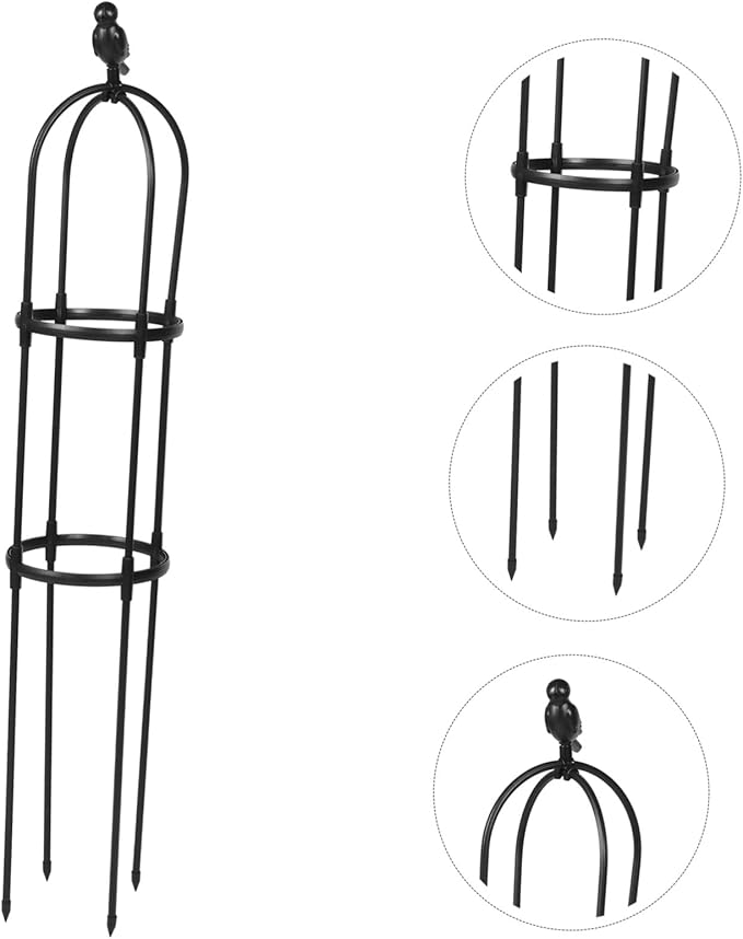 Sturdy Garden Trellis for Climbing Plants Outdoor Indoor Smooth Polished Plant Support Rack for Potted Vines Weather-Resistant Climbing Vine Frame Height
