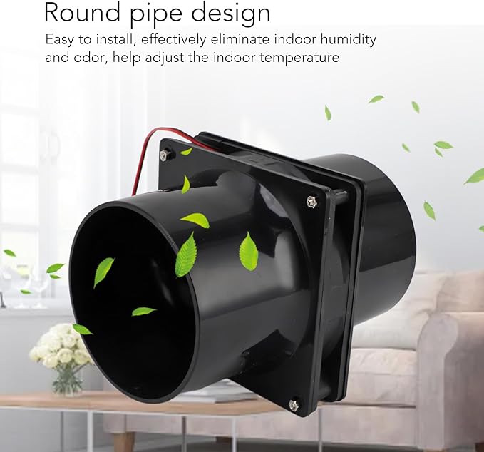 CHICIRIS Solar Powered Exhaust Fan Automatic Ventilation System Solar Ventilation Fan Durable Design for Small Space Ventilation for Chicken Coop Greenhouse Garage and Pet Enclosures