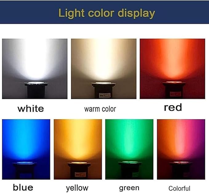 Rectangle LED Spot Light - AC220V Outdoor LED Buried Lights IP65 Waterproof Recessed Outdoor Buried Lamp Landscape Lighting for House Lawn Courtyard Park Tree Lights(Red Light24W)