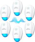 2026 Upgraded Ultrasonic Repeller 6 PacksIndoor Ultrasonic Repellent Electronic Plug in Pest Control for BugsMosquitoRoach Ant Rodent Mouse Spider Repellent for House Warehouse Garage (6)