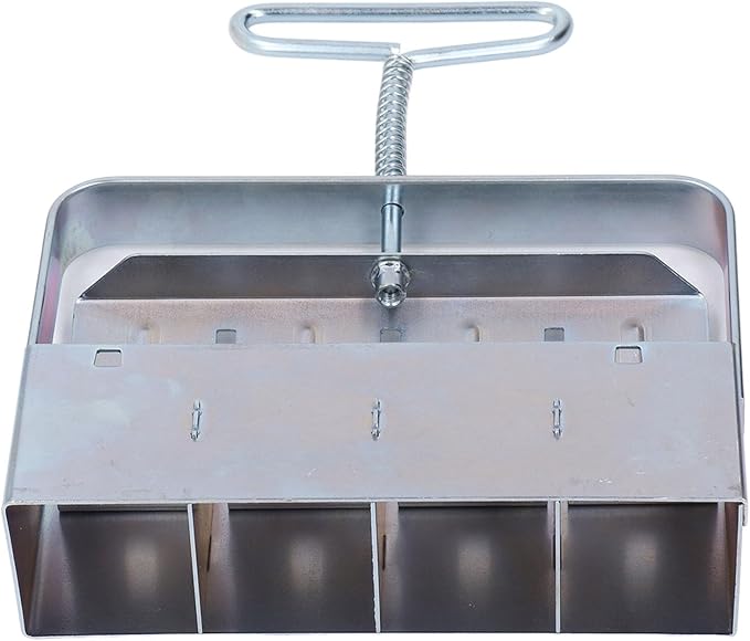 Soil Block Maker Handheld Soil Blocking Tool Iron Material Comfortable Handle High Germination Rate Easy to Sow Recyclable and with Clamp Tamping Rod and Accessori