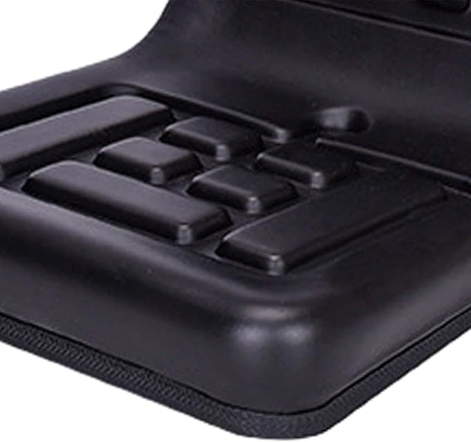 Tractor Seat Lawn Mower Seat Comfortable PU Leather with Back Rest Harvesters Seat Universal for Rice Transplanters Excavator Bracket Model