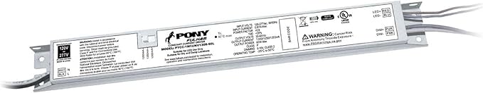 Fulham Lighting PYCC-1M1UNV130S-60L 60-watt Selectable Current Fulham Pony LED Driver 1200/1250 / 1300 White