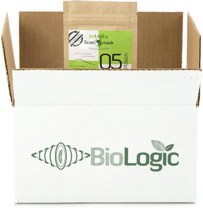 BioLogic's Scanmask Steinernema Feltiae (Sf) Beneficial Nematodes for Natural Insect Pest Control 5 Million Size