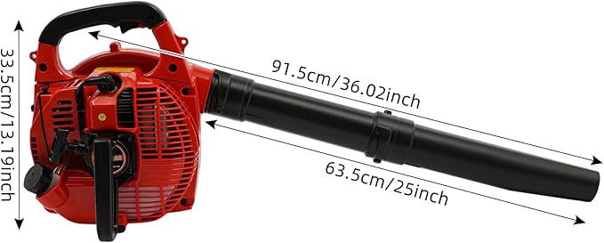 Handheld Gas Leaf Blower for Lawn Care 25.4-cc 1-HP 2-Cycle Gas Powered Leaf Blower Hand Blower for Lawn Care Snow Blowing Yard Cleaning
