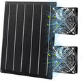 Solar Fan for Chicken Coop 20W Solar Powered Fans with Dual IP65 Waterproof Fans for Outside solar panel kit
