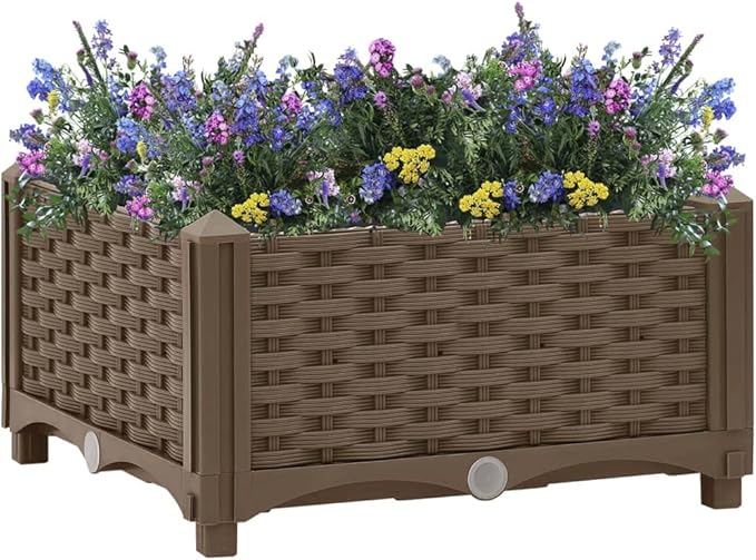 YAFF Raised Bed 15.7x15.7x9.1 Polypropylene (4.664lbs)