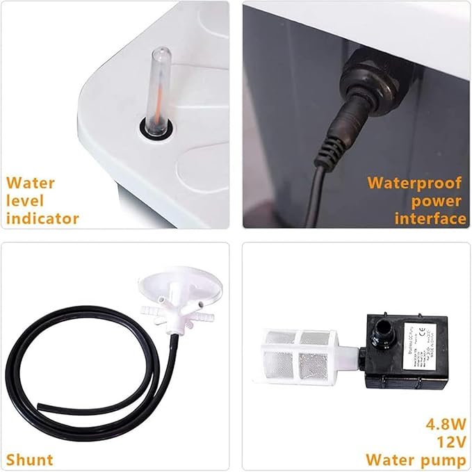 Hydroponics Tower Hydroponics Growing System for Indoor Herbs Fruits and Vegetables - Aeroponic Tower with Hydrating Pump Timer Adapter for Herbs Fruits and Vegeta