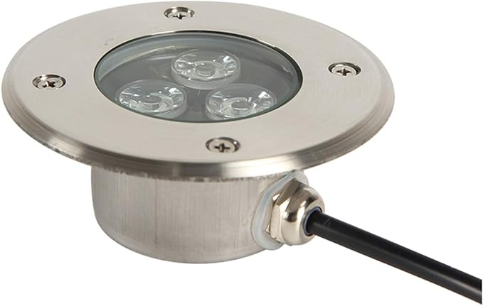 Pool Bulbs LED Decking Lights Outdoor Garden Ground 3W 330lm Low Voltage Landscape 12V/24V/220V Height is only 4cmBlue 12V