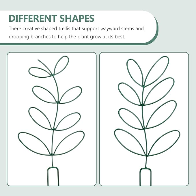 POPETPOP 2pcs Plant Climbing Frame Garden Trellis for Tomatoes Roses and Vines Support for Climbing Plants for Outdoor Gardening