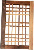 Window Frame Wooden Window Pane Wall Art Garden Trellis Lattice Deck Rustic Wood Material Lightweight Hanging Easy Maintenance Suitable for Farmhouse 40cmx26cm
