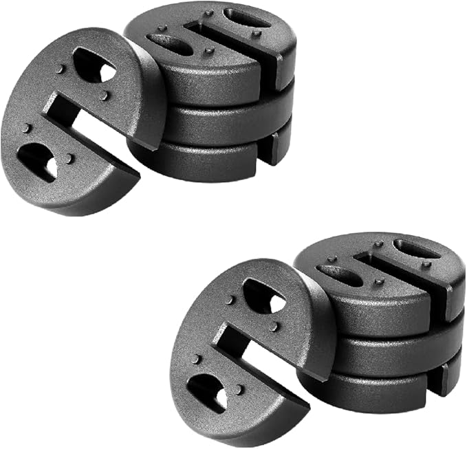 Canopy Weights Set of 8 No-Pinch Design for Easy Setup and Removal 80 lbs - Secure Tents Canopies and Umbrellas for Outdoor Events