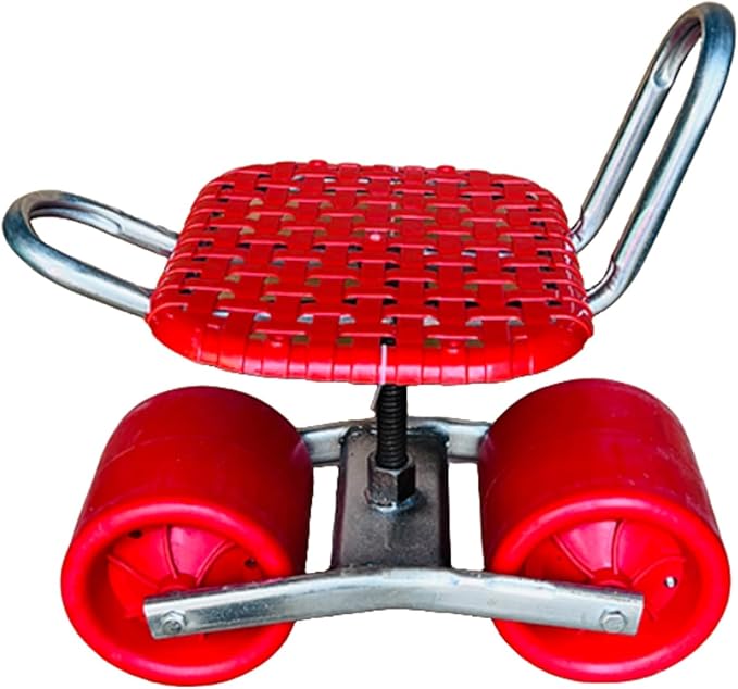 360°Swivel Rolling Gardens CartAdjustable Height Gardening Stool for PlantingPatio Wagon Scooter with 2 WheelsEasy to Use