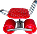360°Swivel Rolling Gardens CartAdjustable Height Gardening Stool for PlantingPatio Wagon Scooter with 2 WheelsEasy to Use