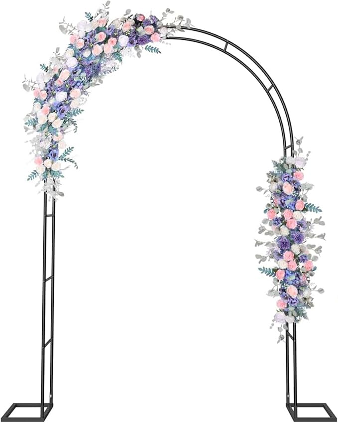 Garden Arch Trellis Garden Arbor Metal Wedding Arch for Vines Flowers Plant Climbing for AnniversaryBirthday PartyHalloweenOutdoor Wedding 7.5 H x 4.6 W