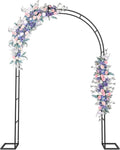 Garden Arch Trellis Garden Arbor Metal Wedding Arch for Vines Flowers Plant Climbing for AnniversaryBirthday PartyHalloweenOutdoor Wedding 7.5 H x 4.6 W