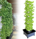 Hydroponics Tower 45 Holes Aquaponics Grow 15 Floors Garden Tower Aeroponics Growing Kit for Fruits and Vegetables Planting
