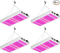 4PCS 800W LED Full Spectrum Grow Lights 110V Energy-Saving Lamp Beads Veg/Bloom Dual Modes 100-277V Universal Voltage US Plug Ideal for Seed Germination Hydroponics Vegetable/Flower Indoor Plants