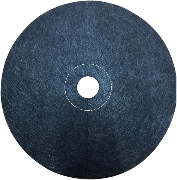 1Pcs 42cm Black Protection Weed Mats Control Cloth Mulch Lock up Round Weed Barrier Plant Cover(52CM)